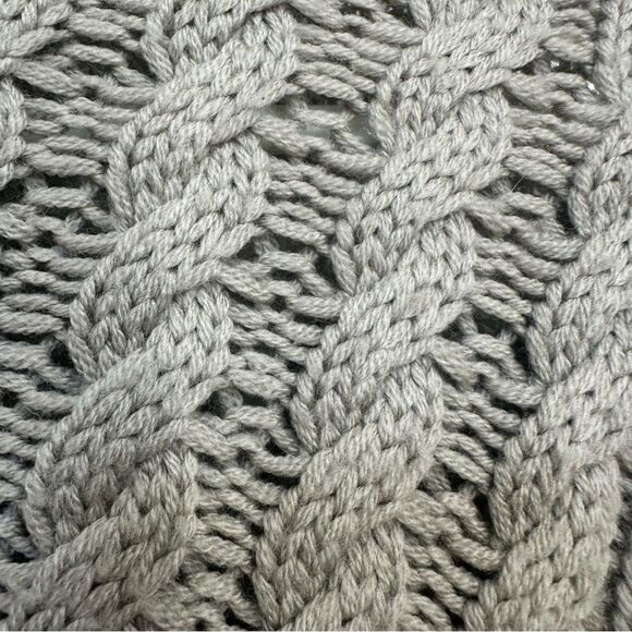 Trina Turk 100% Merino Wool Size Med Cozy Taupe Turtleneck S/S Chunky Sweater - Picture 10 of 12